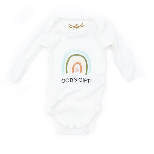 Organic Baby Onesie- God's Rainbow